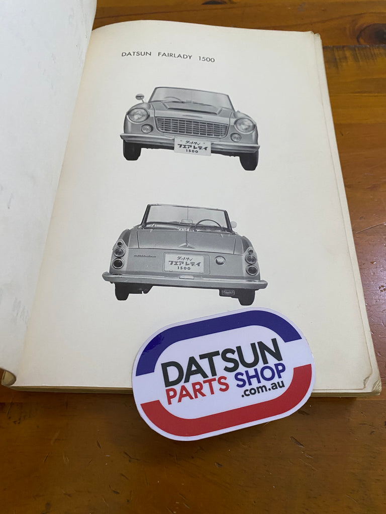 Datsun Fairlady SP310 Parts Catalogue Used Roadster