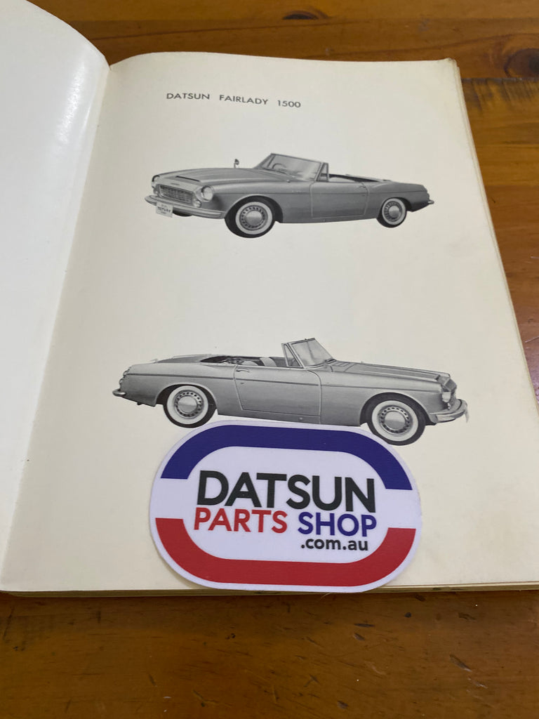 Datsun Fairlady SP310 Parts Catalogue Used Roadster