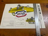 Datsun 1200 Advertising Brochure Used South Africa