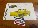 Datsun 1200 Advertising Brochure Used South Africa