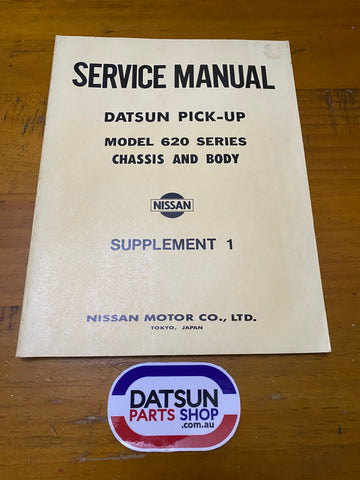Datsun 620 Service Manual Sup. 1500 Used