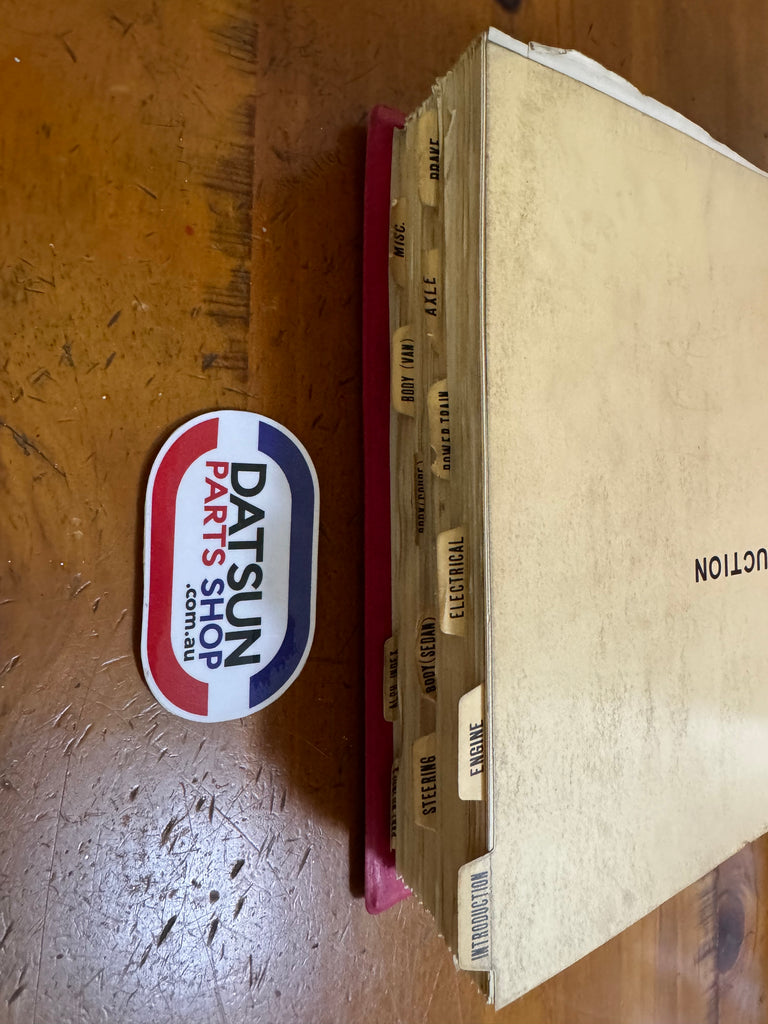Datsun 1200 Parts Catalog Folder Right Drive Used B110 Nissan Datsun
