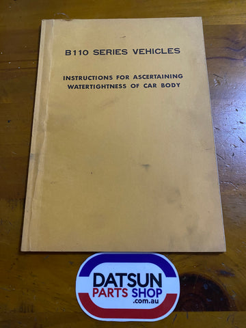 Datsun 1200 B110 Watertightness Instructions