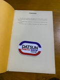 Datsun 1200 B110 Watertightness Instructions