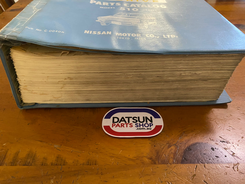 Datsun 1600 Parts Catalog Folder 510 Used Genuine Nissan. Datsun