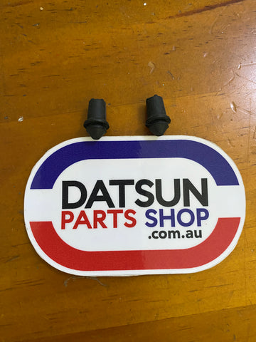Datsun 1200 Fuel Door Bump Rubber Pair New Genuine