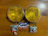 Koito Fog Lamp Round Pair New Old Stock Made In Japan..