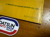 Datsun Warranty and Service Booklet Used Nissan