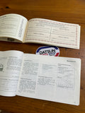 Datsun 160J 140J J710 Owners Manual & Warranty Booklets Genuine Nissan Used