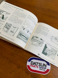 Datsun 1600 Owners Manual 510 Used Genuine Nissan.