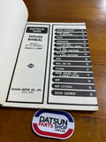 Datsun 1200 B110 Service Manual Chassis and Body Used