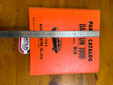 Datsun 1000 1966 Parts Catalog B10 Used.