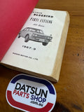 Datsun 1600 1969 Parts Catalog 510 Used Genuine Nissan