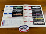 Nissan Stanza Advertising Booklet Folder Japanese Used Datsun