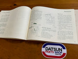 Datsun 120Y Owners Manual Genuine Nissan B210 Used