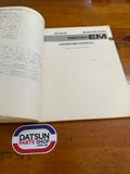 Datsun 910 Bluebird Service Manual Aust. Sup. Used Genuine Book