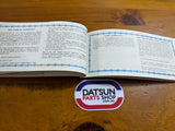 Datsun 1200 Ute Service Booklet Used Nissan B120