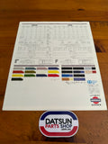 Datsun Bluebird U Owners Sales Folder JDM Used 180B