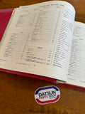 Datsun 1200 Ute B120 Parts Catalog Folder Right Drive Used Nissan