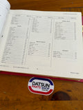 Datsun 1200 Ute B120 Parts Catalog Folder Right Drive Used Nissan