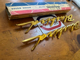 Datsun Bluebird Side Badge Emblem 410 411 NOS Genuine