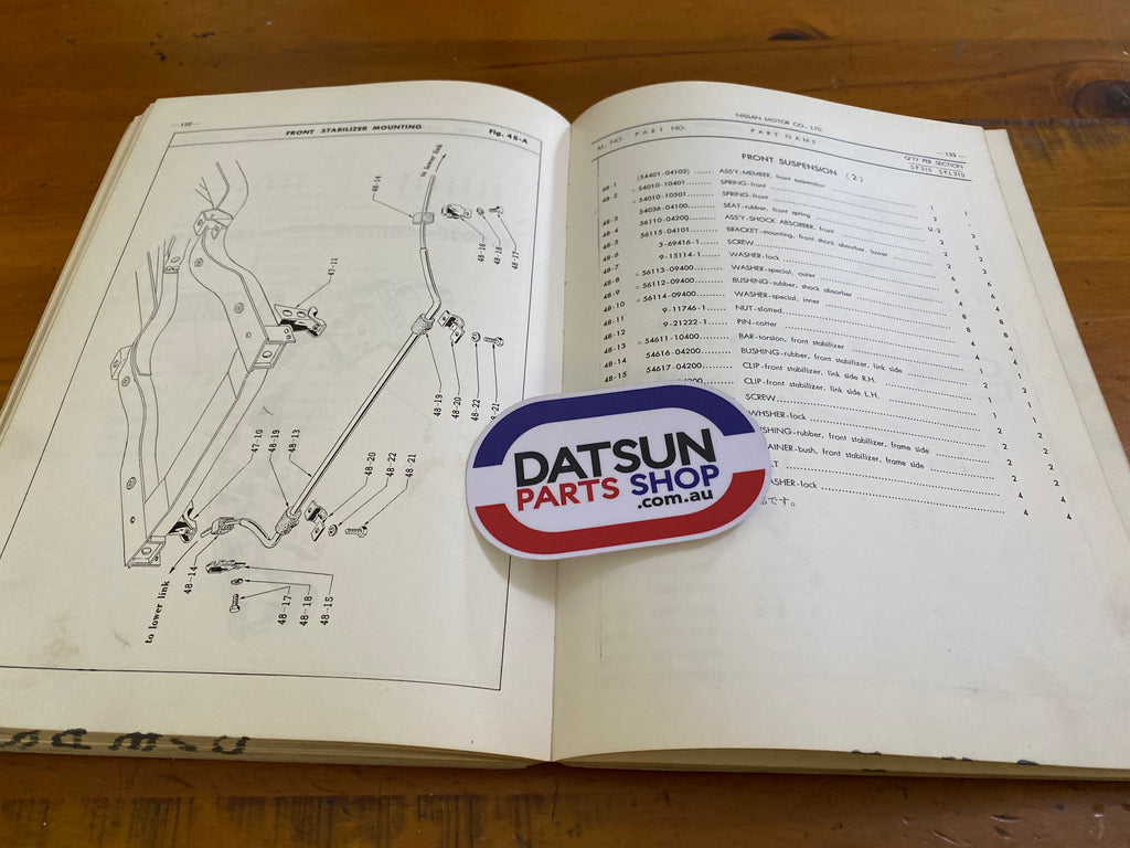 Datsun Fairlady SP310 Parts Catalogue Used Roadster Datsun Parts Shop