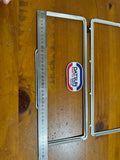 Old Style Pressed Tin Number Plate Frame Pair Used