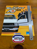 Nissan Sunny Ad Van Advertising Booklet Folder Japanese Used