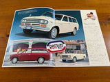 Datsun V521 U521 Jdm Advertising Folder Booklet Used Original