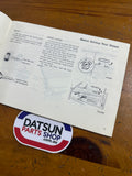 Datsun 1200 Ute Owners Manual Used Nissan B120 1978-85