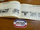 Datsun 1000 Owners Manual B10 Used.