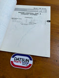 Nissan 720 4wd Service Manual Used Datsun.