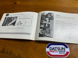 Datsun 520 Owners Manual Used