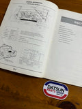 Datsun 910 Bluebird Service Manual Series 3 Sup. Used Genuine Book