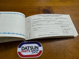 Datsun 1200 Ute Service Booklet Used Nissan B120