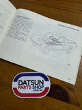 Datsun 1200 Ute Owners Manual Used Nissan B120 1978-85