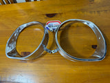 Datsun 1200 Head Light Surround Pair NOS