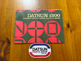 Datsun 1200 Owners Manual Used Nissan B110