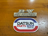 Datsun B-W Full Automatic Badge Used