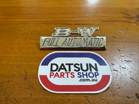 Datsun B-W Full Automatic Badge Used