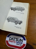 Datsun 1600 1969 Parts Catalog 510 Used Genuine Nissan