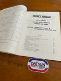 Datsun Skyline C110 240K Service Manual Chassis and Body Sup.1 Used