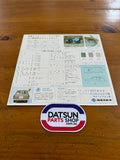 Datsun Sunny Van 1000 Jdm Sales Brochure VB10 Used.