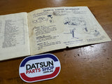 Datsun 1200 Ute Owners Manual Used Nissan B120.