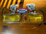 Koito Fog Lamp Rectangle Pair New Old Stock Made In Japan.