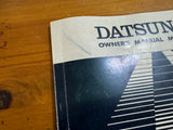 Datsun 200B 810 Owners Manual Used Genuine