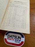 Datsun Sunny 120Y Parts Catalog B210 Used