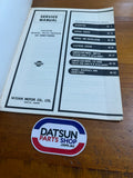 Datsun 120Y B210 Service Manual Air Con. Used