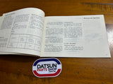 Datsun 1200 Ute Owners Manual Used Nissan B120