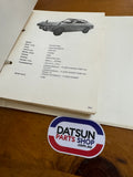 Nissan Identification Catalogue Folder Used Datsun